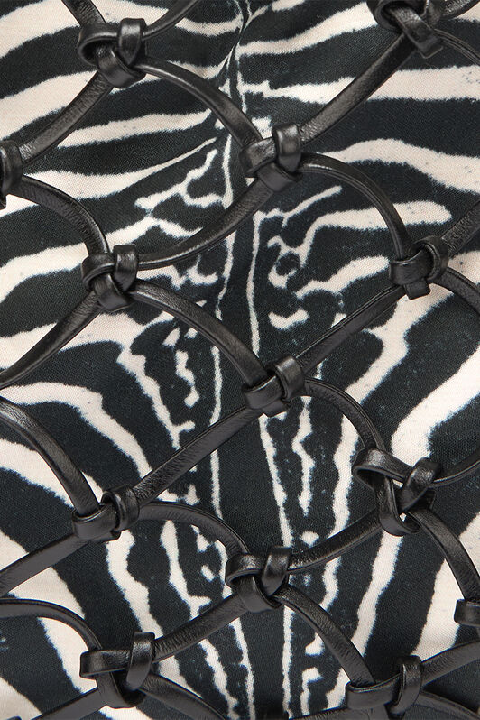 RC Borsa Con Rete E Stampa Mini Zebra Nero/Bianco UKB019-PZE14