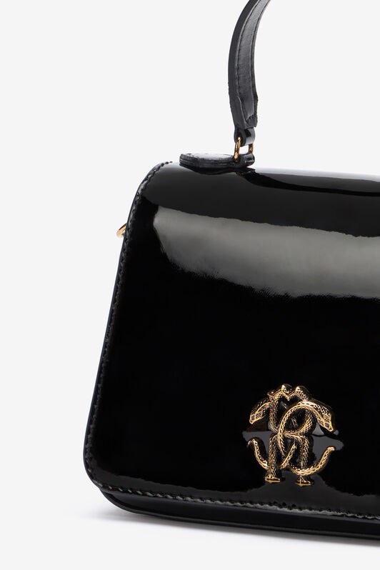 JU Mini Bag Mit Monogramm Mirror Snake BLACK UJB00B-ABJ04