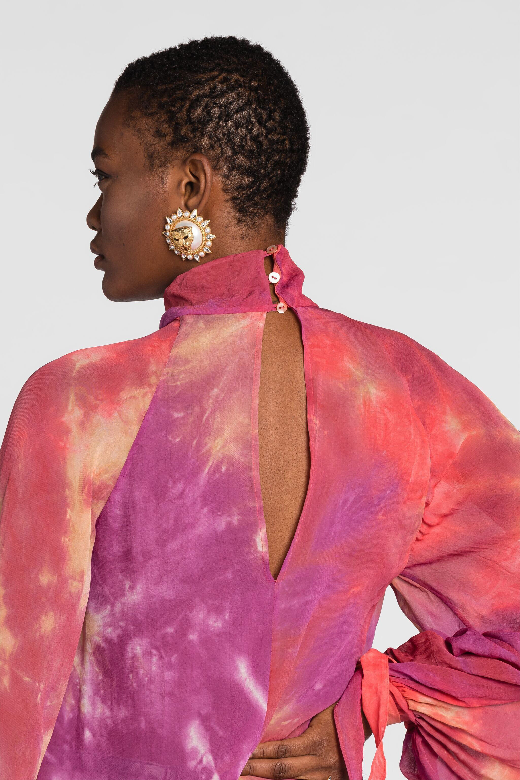 RC Top mit Batikmuster Fuchsia QKT700-GG039