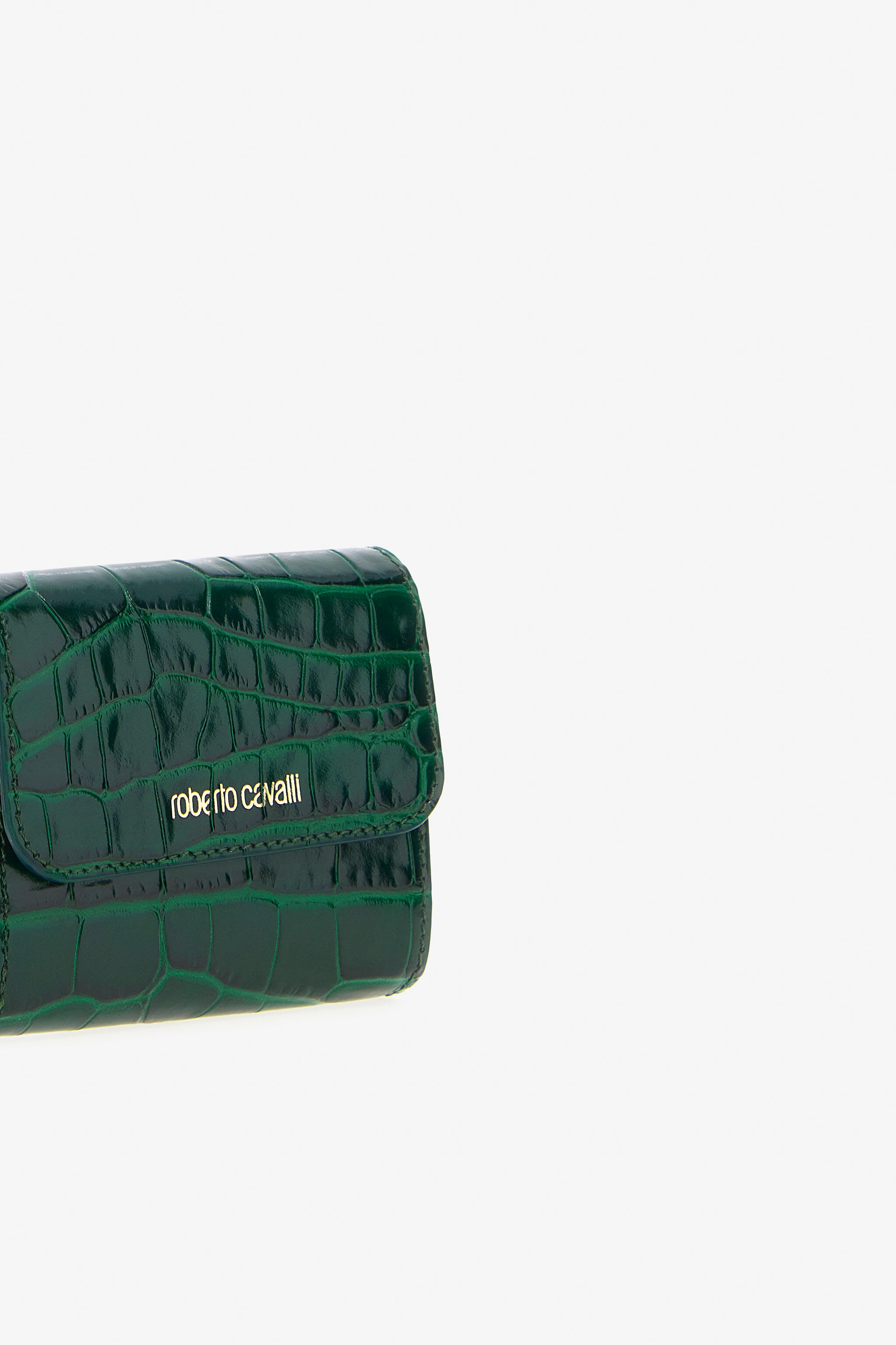 RC Porta carte con stampa coccodrillo Verde scuro TKA004-PZ975