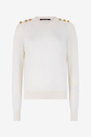 ${brand} Sweater with gold buttons ${colorDescription} ${masterID}