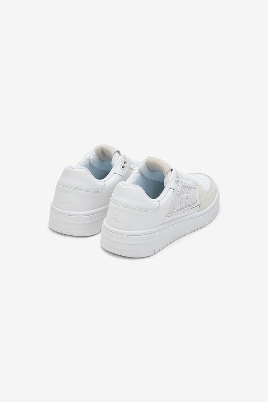 JC White Logo Detail Chunky Sneakers WHITE WFS052-WF290