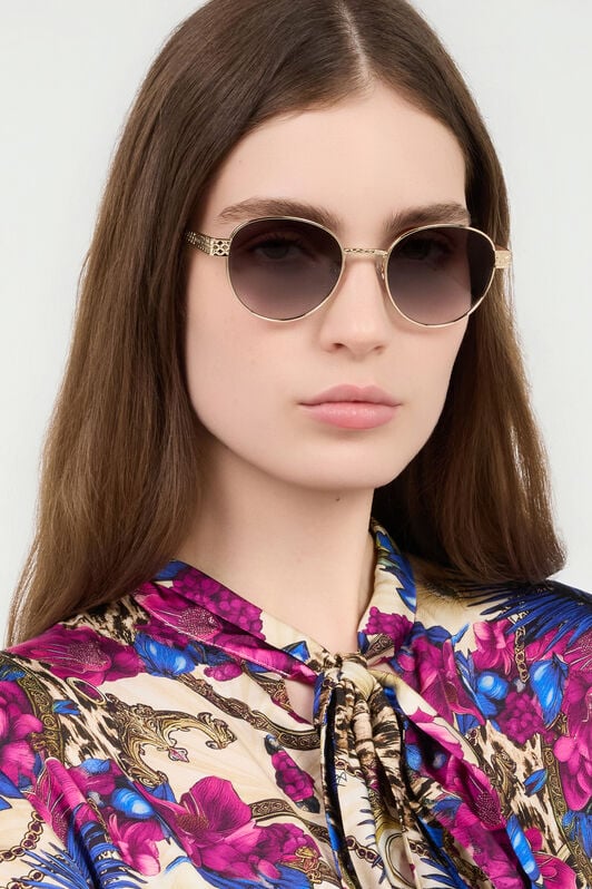 JC Unisex geometrical metal frame SHINY TOTAL ROSE GOL VALD38-ID283