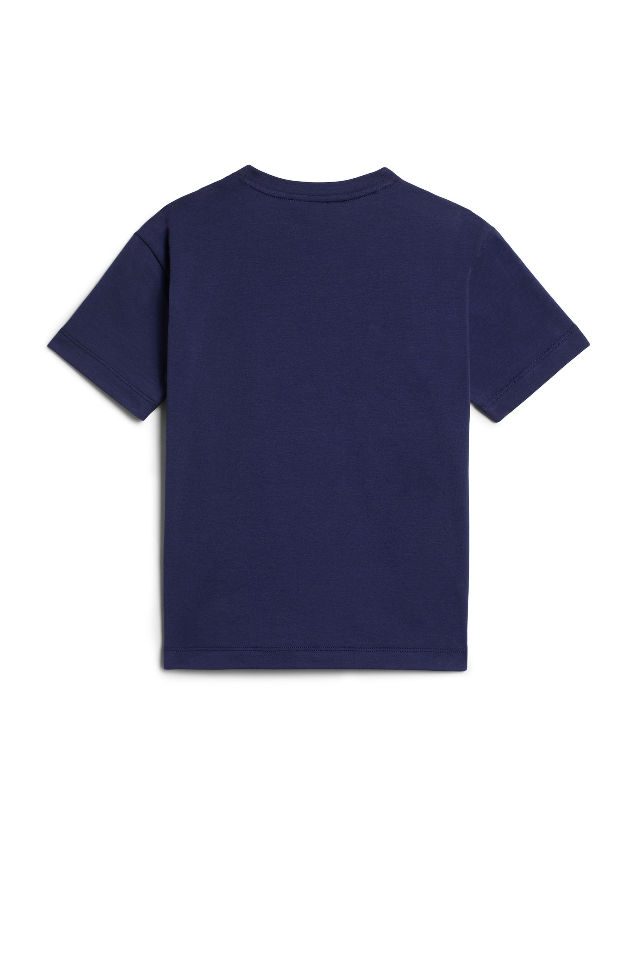 JU Navy RC logo T-shirt BLUE/YELLOW IJT650-JV025