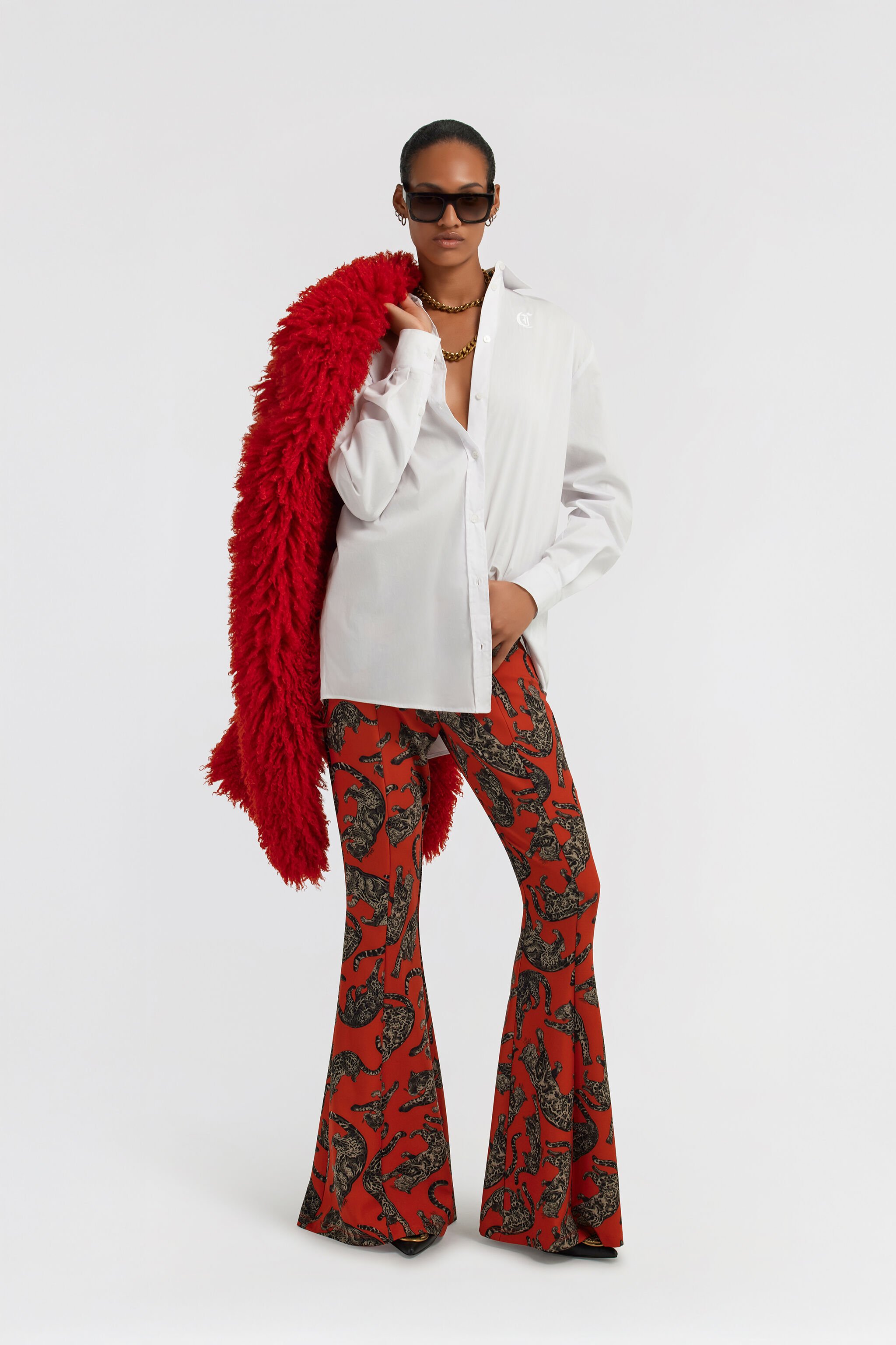 JC Just Cavalli Pants Red TFT088-TF118