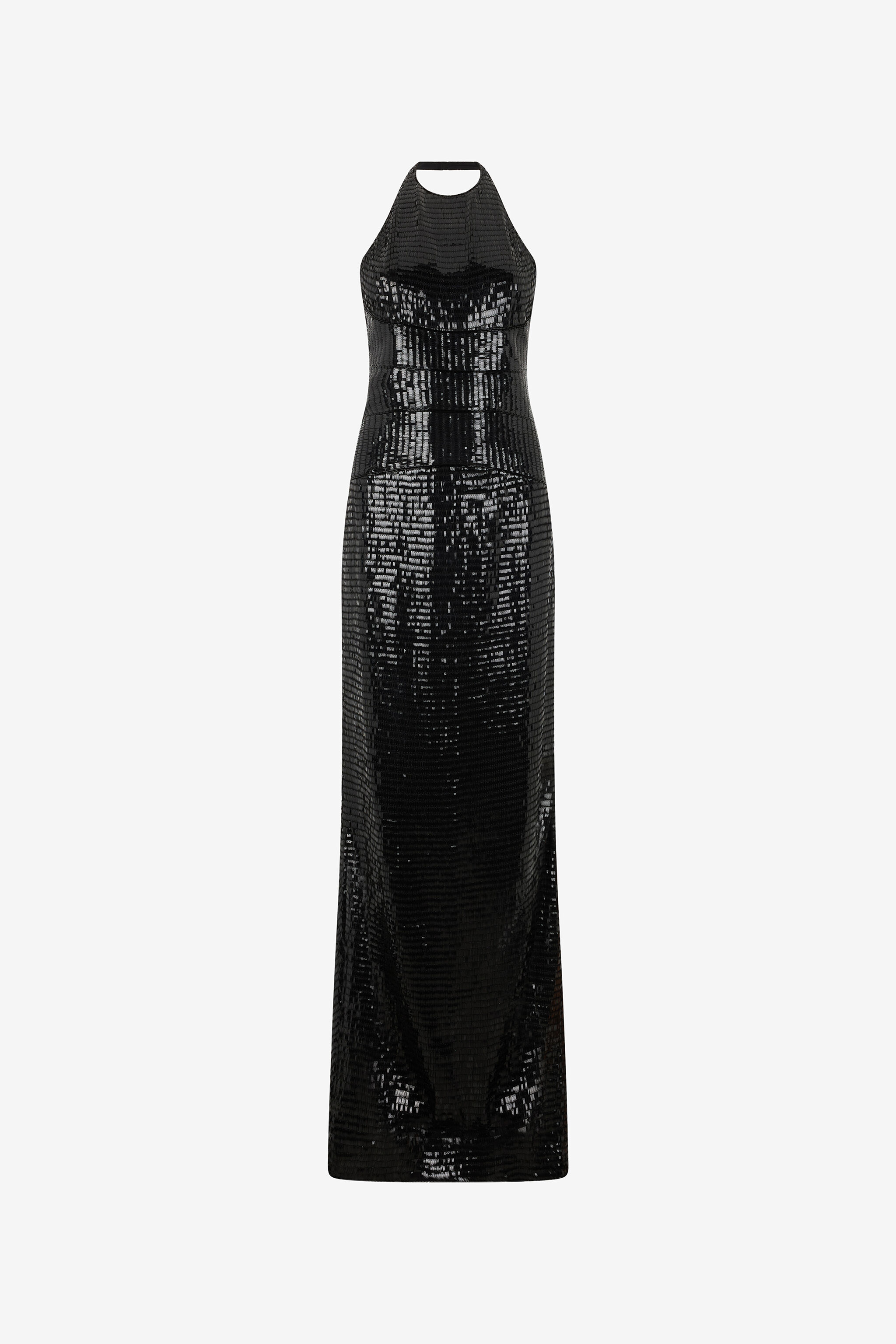 RC Long Sequin Dress BLACK WKR157-GG001