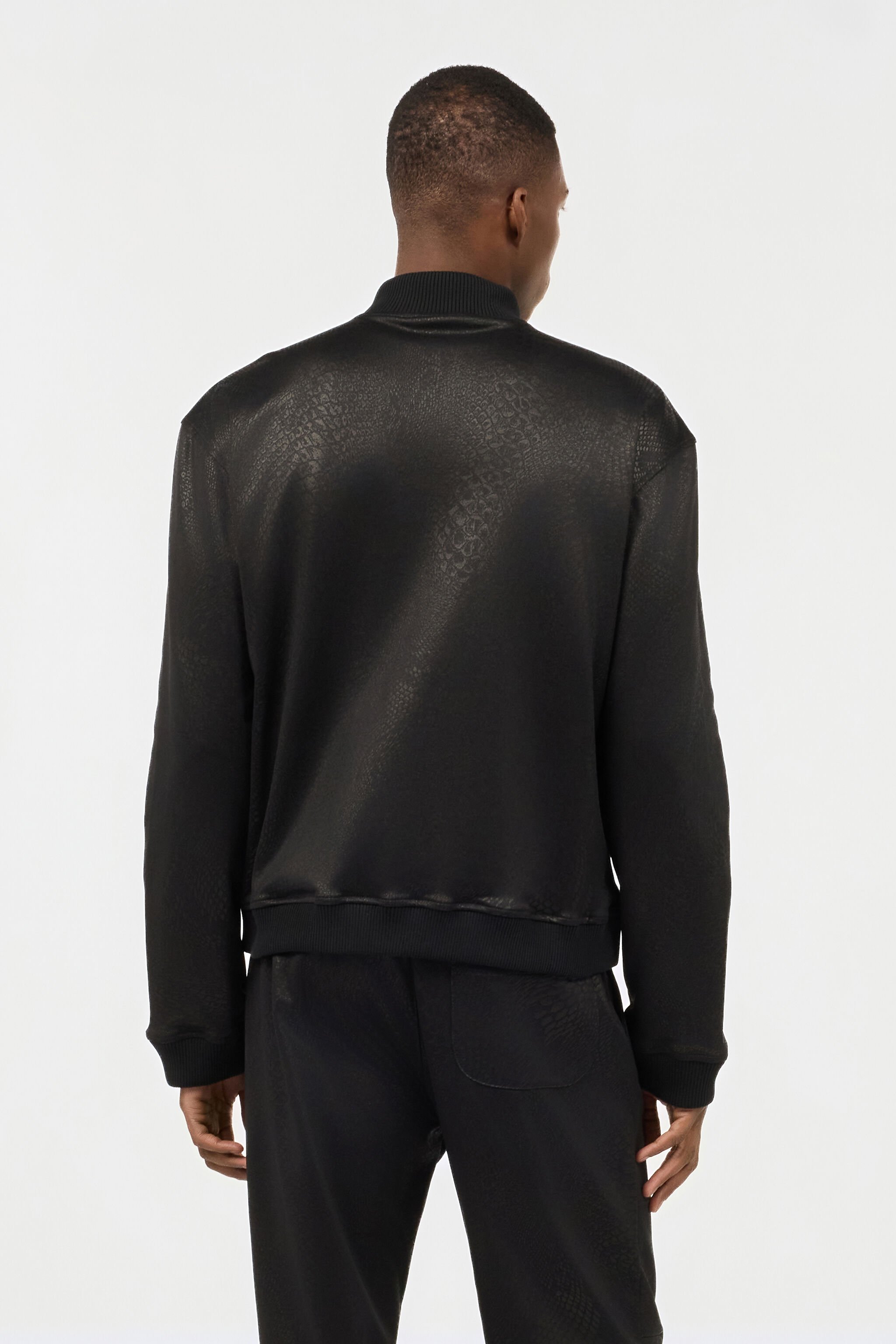 RC Full-Zip Sweatshirt With Python Print Black URT66G-2ON53