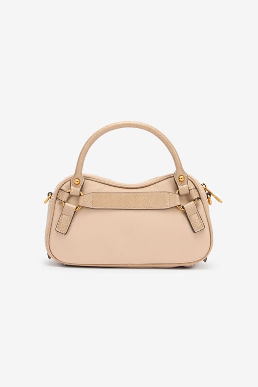 JC Beige Mini Bowling Bag With Logo JC Beige Mini Bowling Bag With Logo DOE UFB103-UF472