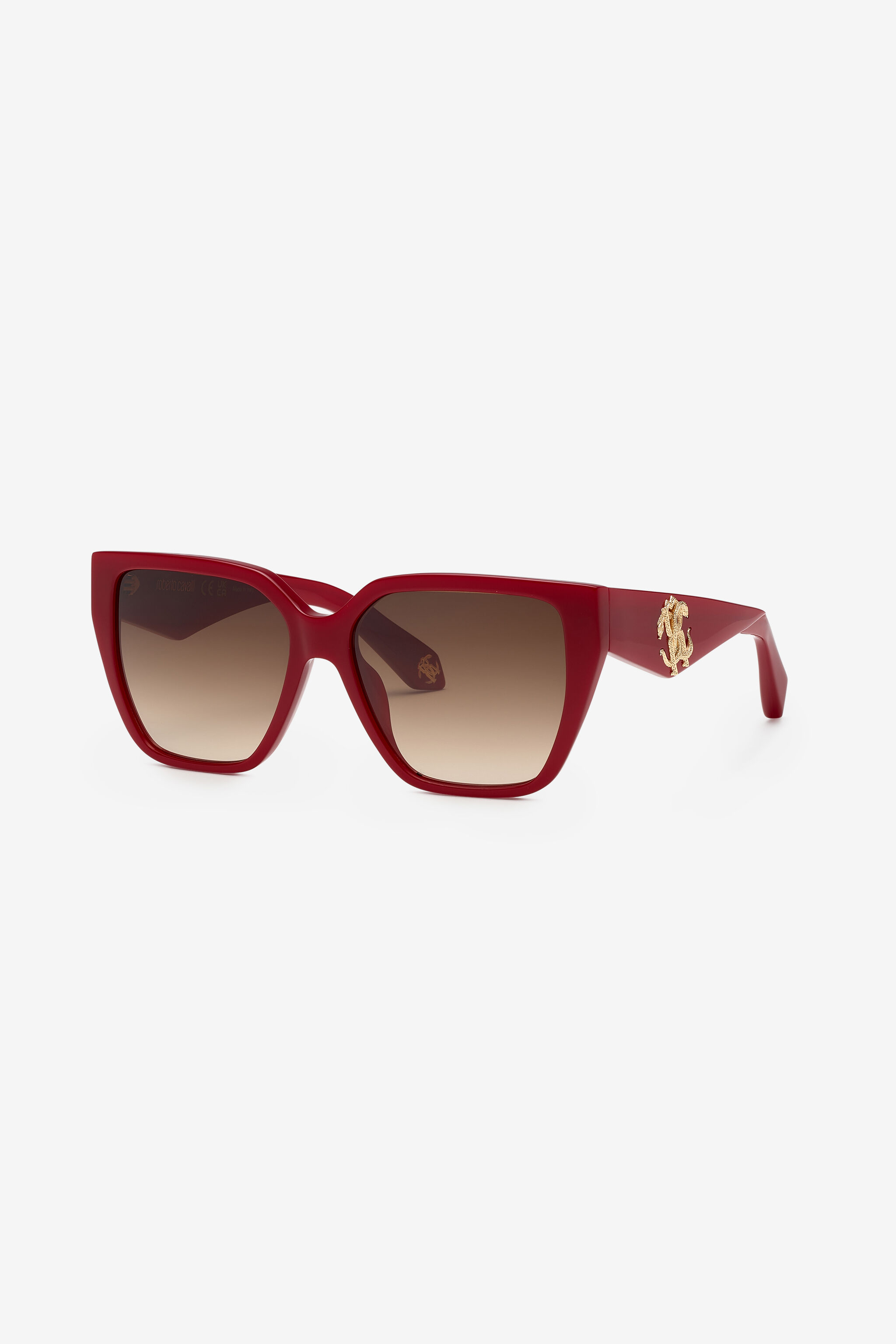 RC Sonnenbrille mit breiter und femininer Vorderseite SHINY FULL RED UALD16-ID211