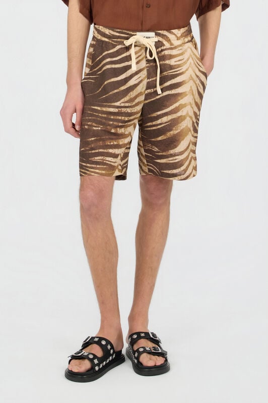 JC Bermuda Stampa Natural Barb 751 BEIGE + 709 MARR WFT013-WF040