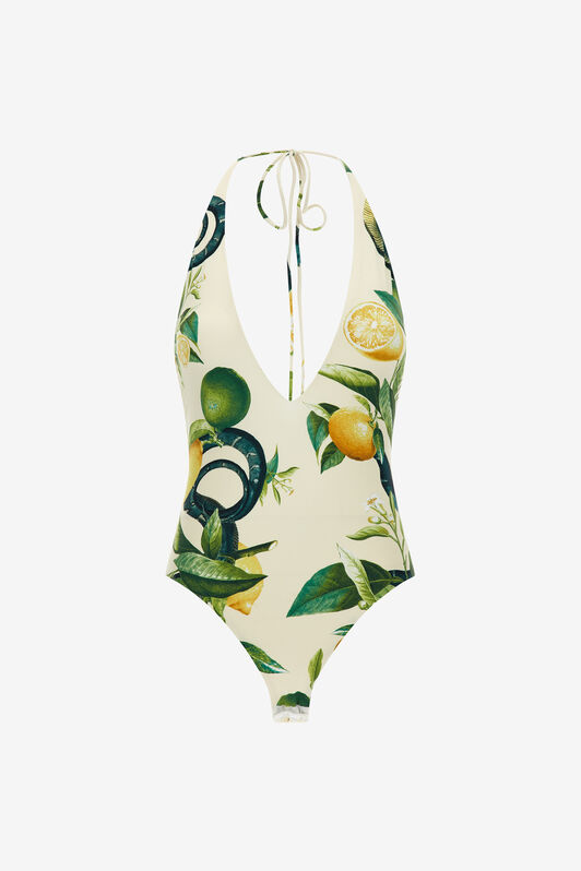 RC Lemon print bodysuit Ivory SKT610-LNI89