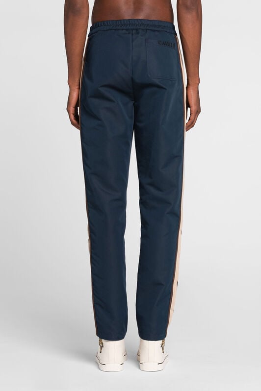 RC Side-stripe drawstring track pants Dark blue QRT207-FN061