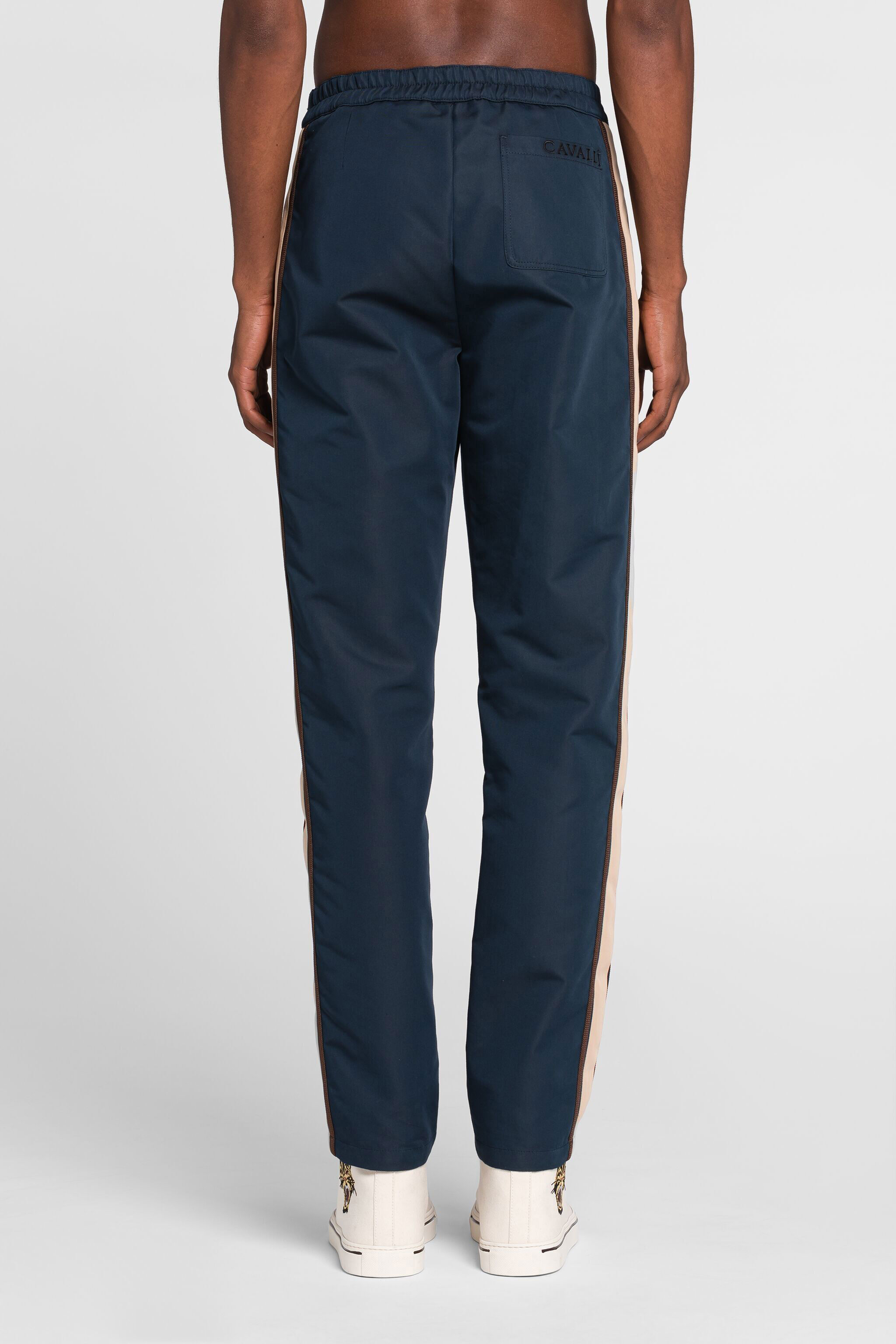 RC Side-stripe drawstring track pants Dark blue QRT207-FN061