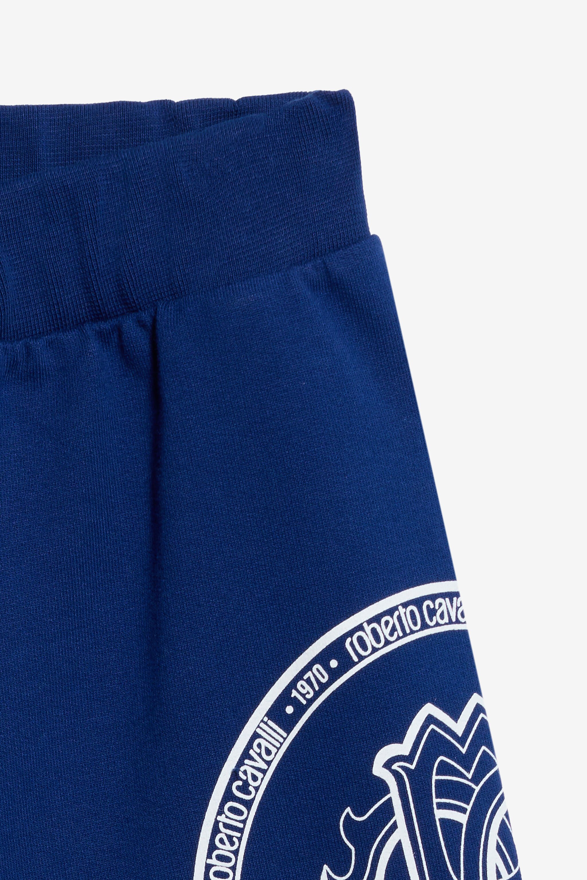 JU Black Cotton Kids Trousers BLUE/GREEN TJT20W-CF050