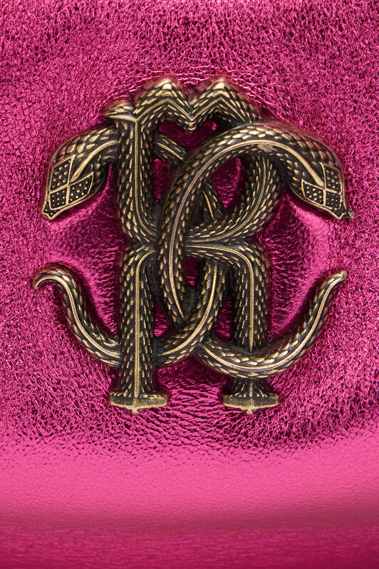RC Hobo Bag with Mirror Snake Monogram FUXIA POB00A-PZ296