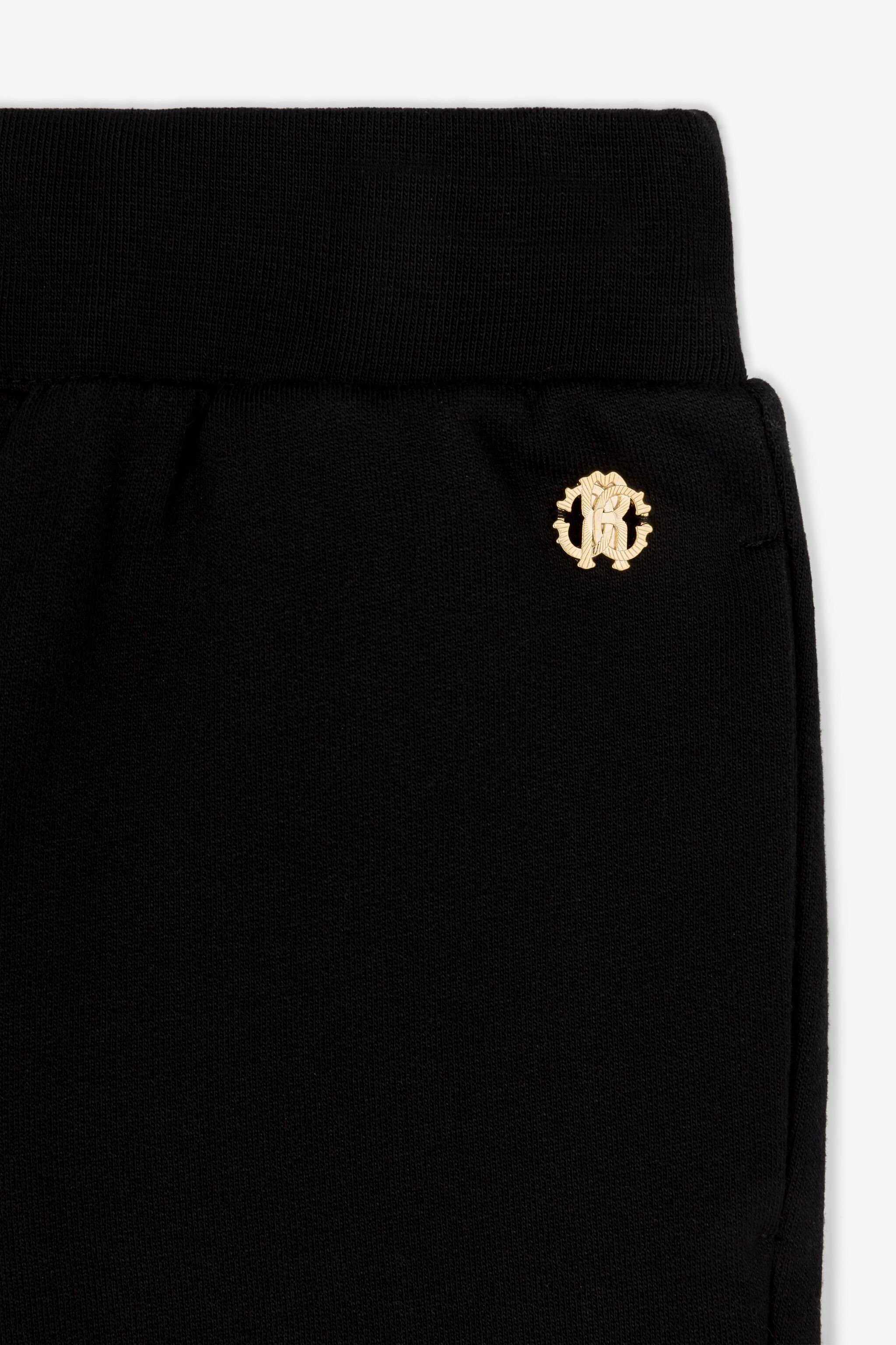 JU Jogginghose mit Knöpfen Schwarz RJT243-CF050
