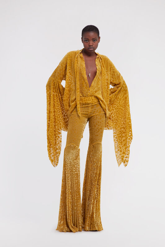RC Shirt with wide sleeves Yellow SWT701-4RL77