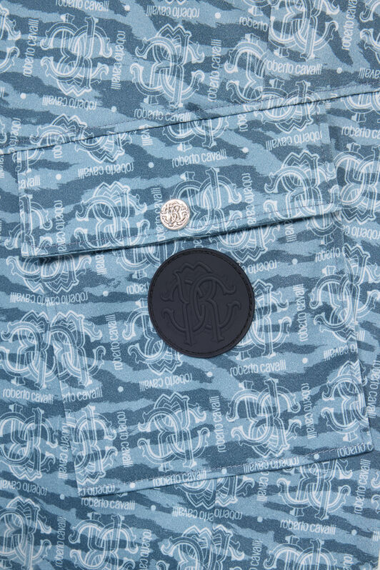 JU Pants With RC Monogram And Logo JU Pants With RC Monogram And Logo Blue UJT201-JFO38