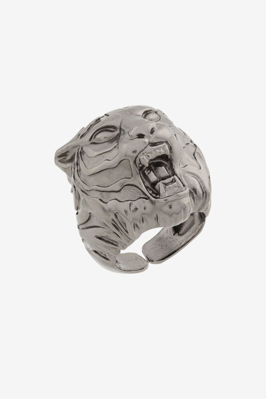 RC Tiger Head Ring Silver OKG024-AM001