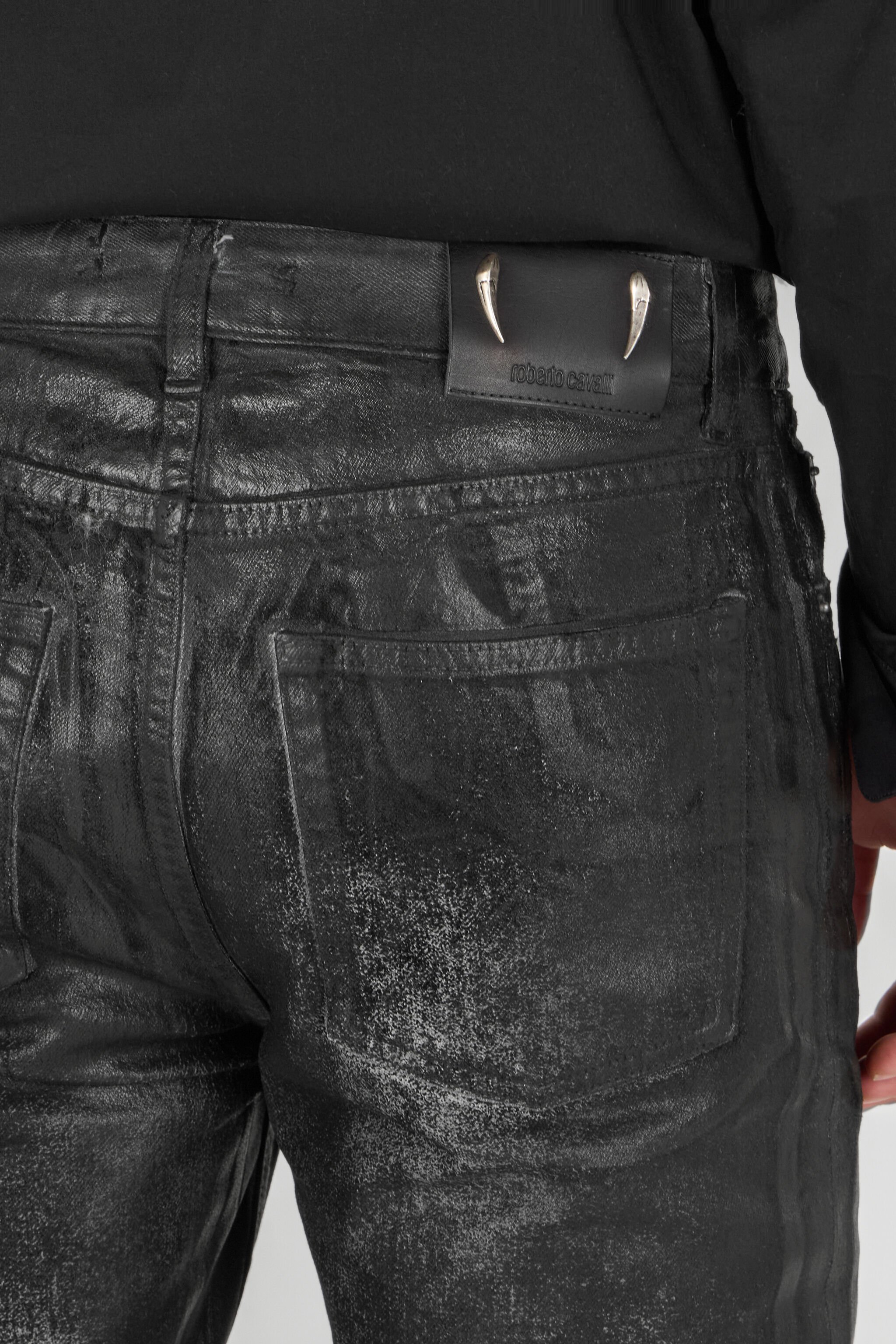 RC Used-effect pants Black URJ201-VT033