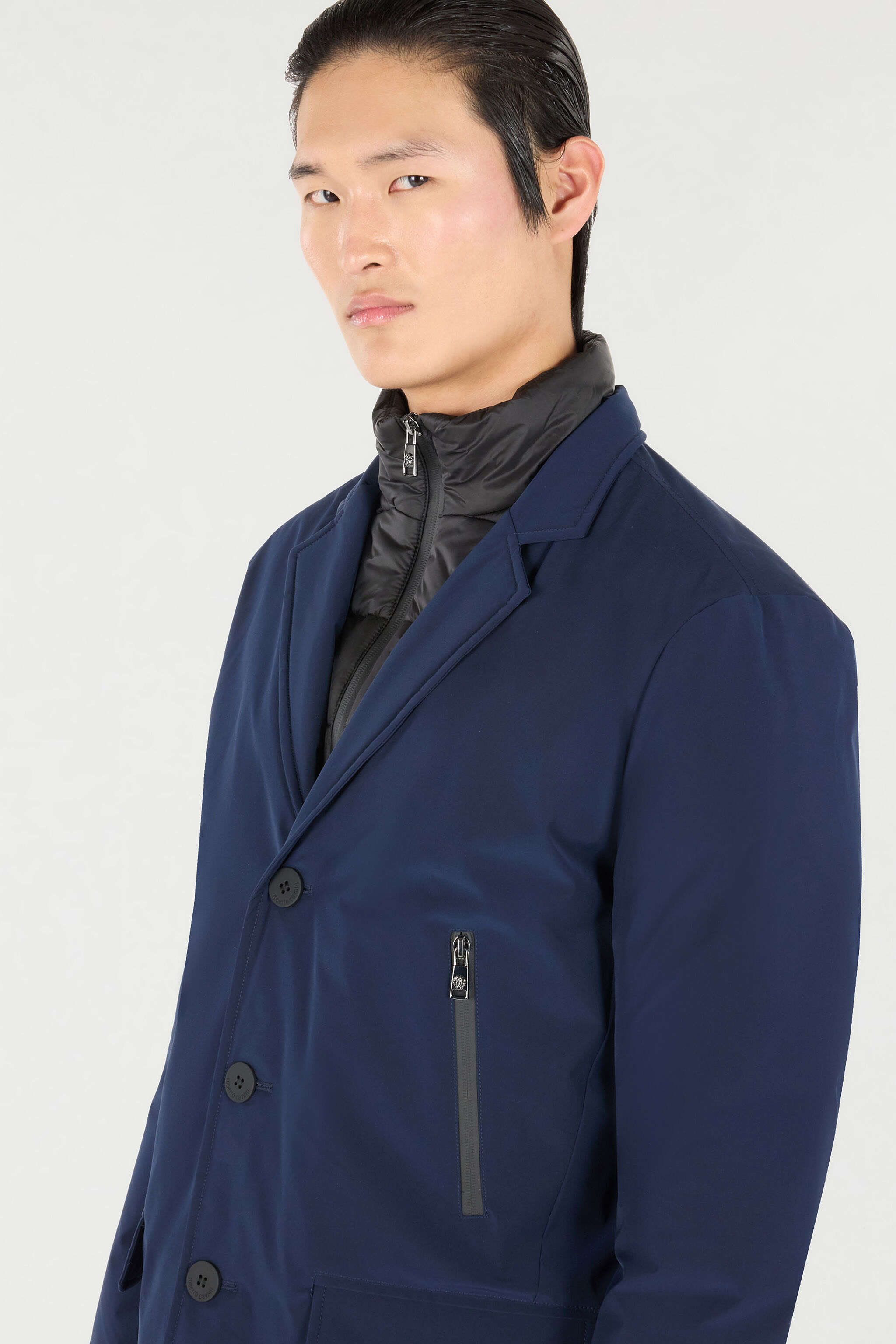 RC Padded Jacket with Quilted Insert Dark blue OOT40E-SBO04