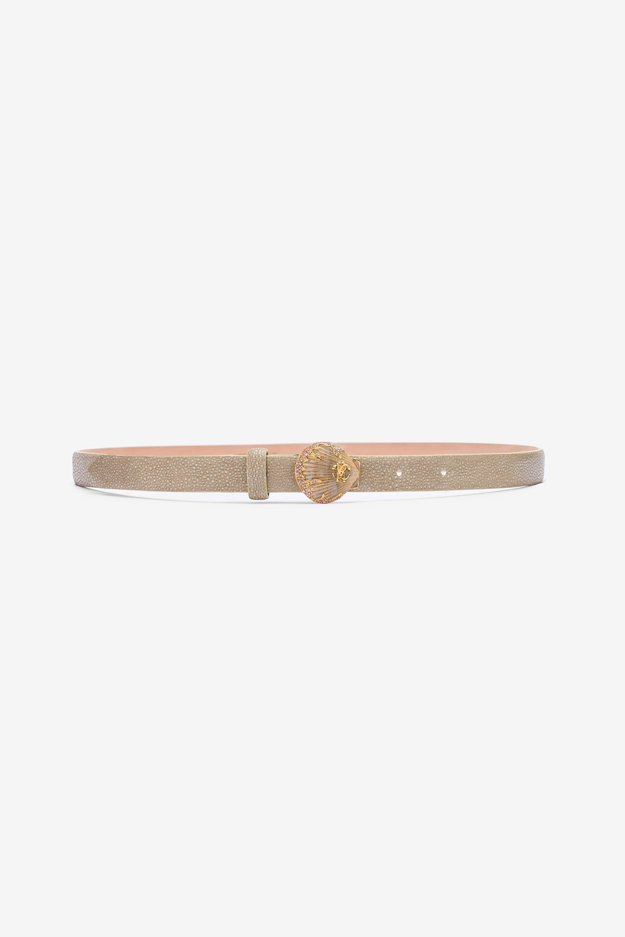 RC Cintura con Fibbia Decorativa Marrone chiaro UWC005-PZ107