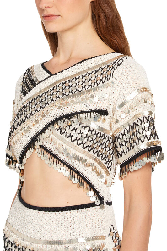 RC Cut out detail knit mini dress NATURAL WHITE IWM130-MR001