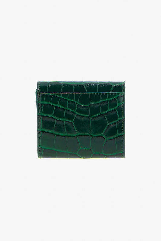 RC Porta carte con stampa coccodrillo Verde scuro TKA004-PZ975