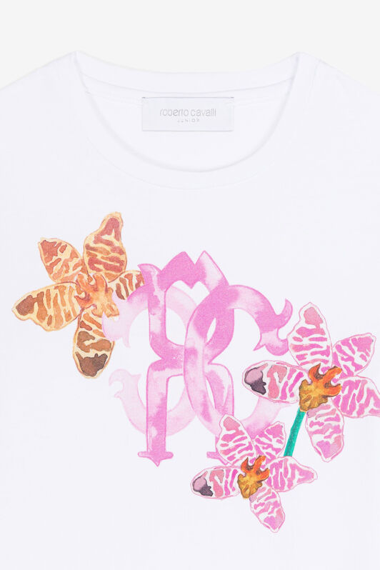 JU Mix-print logo T-shirt JU Mix-print logo T-shirt White QJT663-JV025
