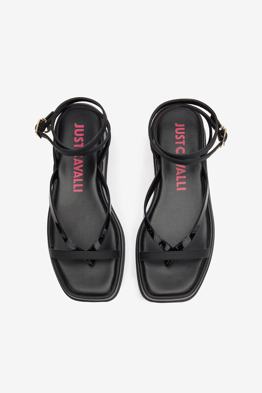 JC Flip-Flop Sandals With Platform And Strap Black SFS162-SF499