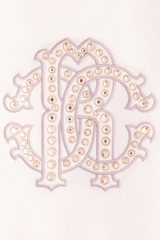 JU Baby-Sweatshirt mit Strass-Logo JU Baby-Sweatshirt mit Strass-Logo BABY PINK JJT925-CF027