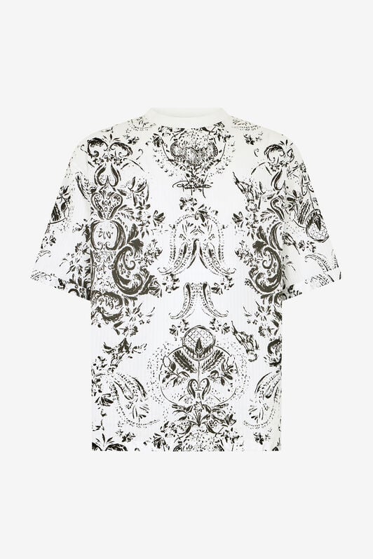 RC T-shirt con Motivo Ornamental White WHITE WRT62B-2NR36