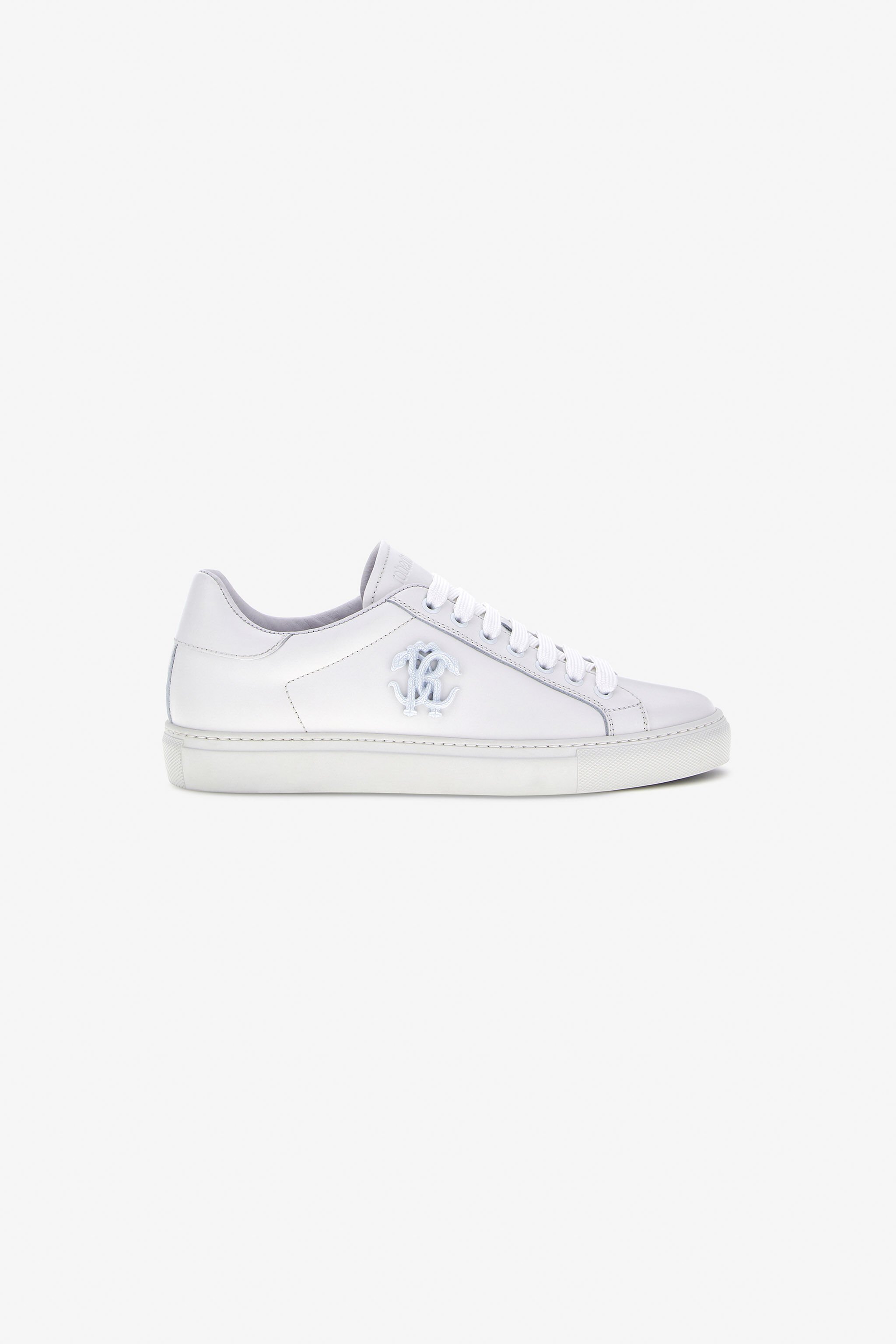 RC Sneakers con Monogram RC Bianco/Argento SKS031-PZA90