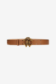 ${brand} Leather belt with Monogram Mirror Snake ${colorDescription} ${masterID}
