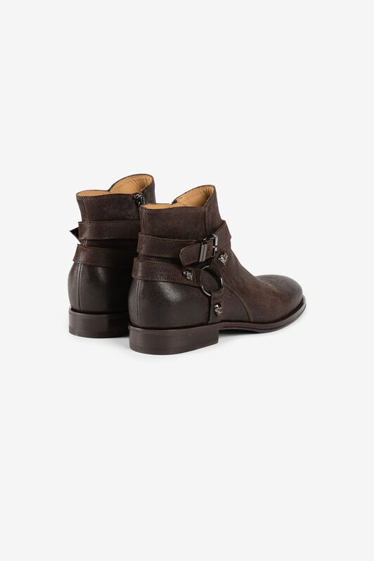 RC Stivaletti in pelle con pantere RC Stivaletti in pelle con pantere DARK BROWN PRS002-PZ003