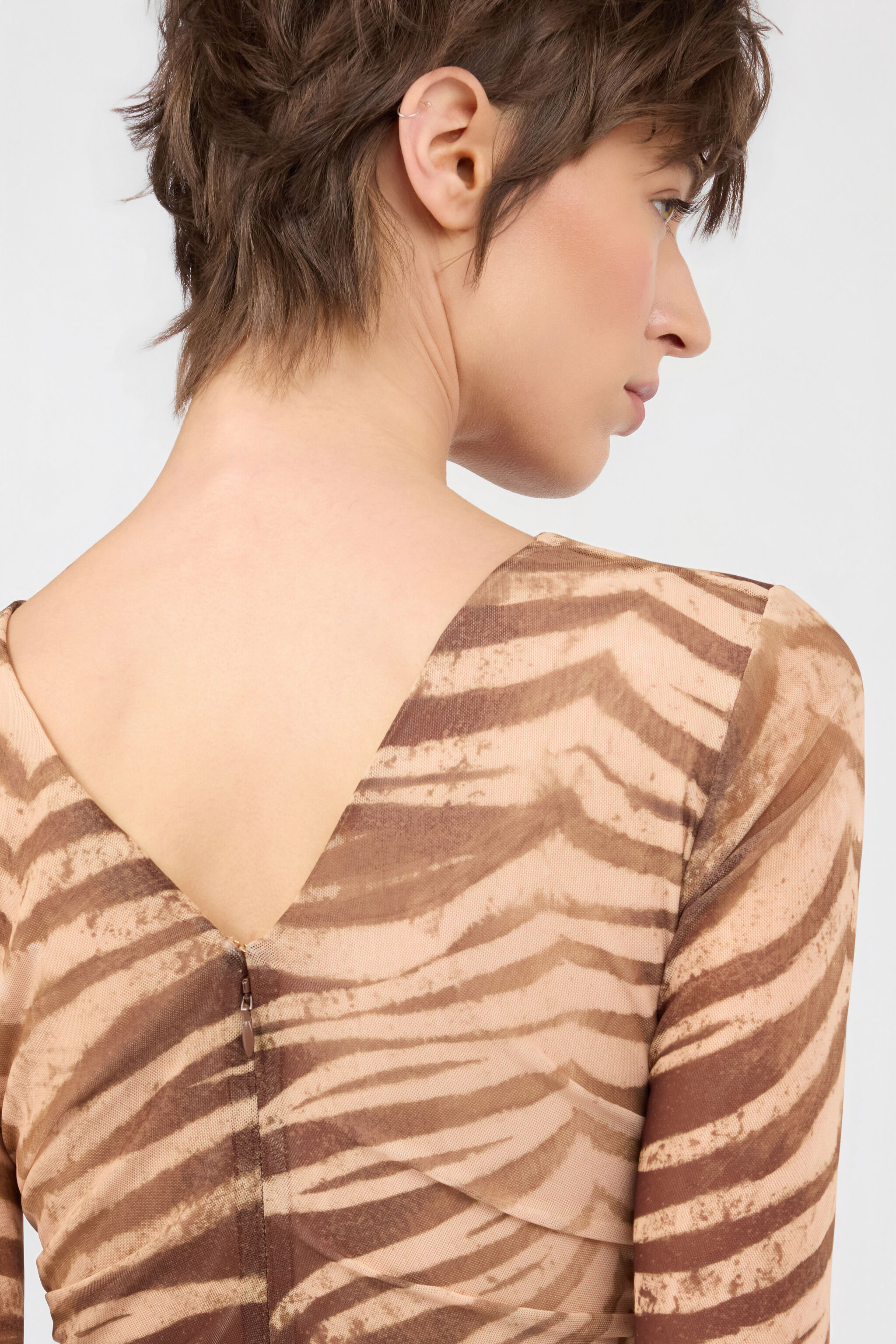 JC Abito Stampa Natural Barb SABBIA WFT307-WF705