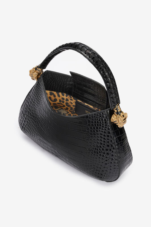 RC Hobo Roar Bag Mit Kroko-Print Schwarz TKB022-PZ975