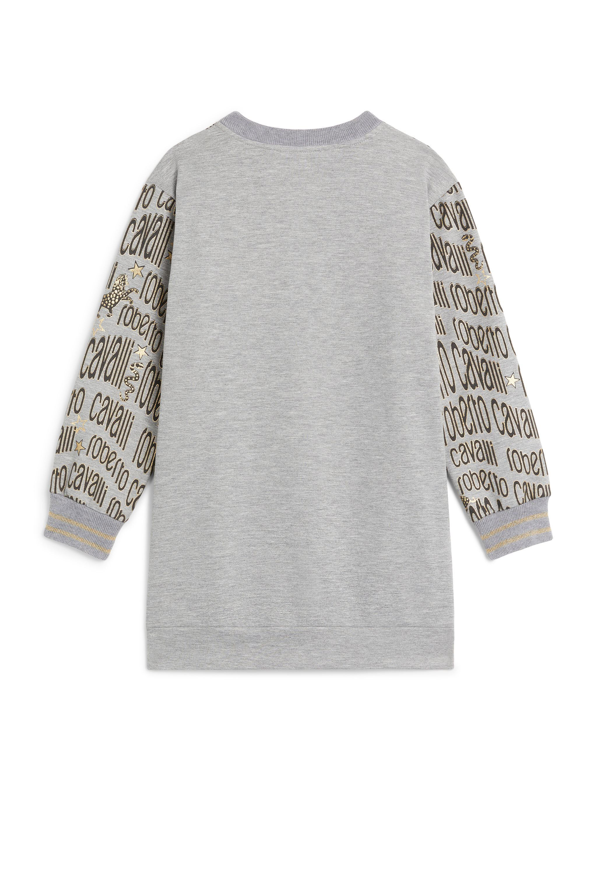 JU Robe-sweat à imprimé Golden Icon GREY/BLACK/GOLD LJT117-2QZ20