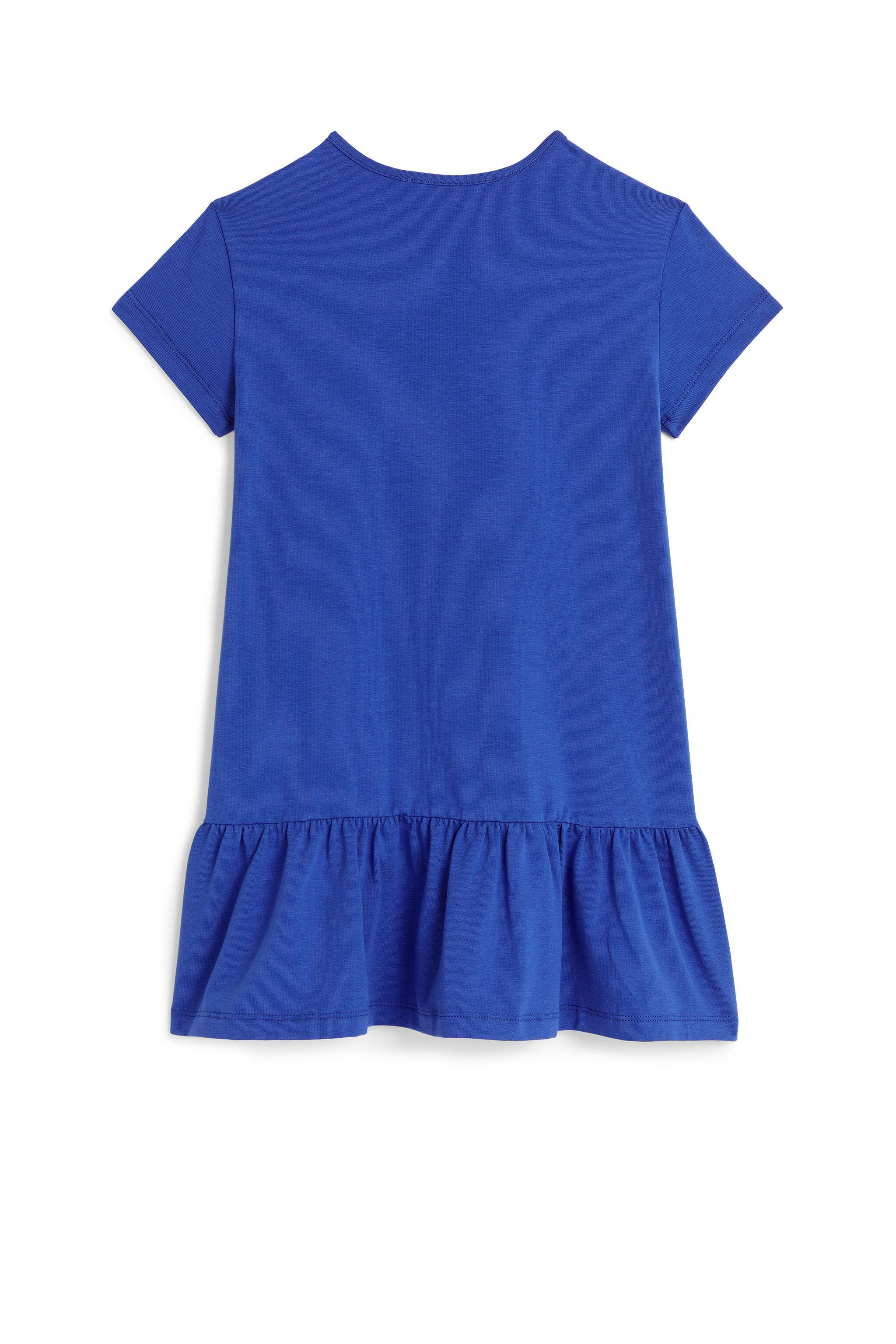 JU Embellished logo T-shirt dress STRONG BLUE MJT101-JV025