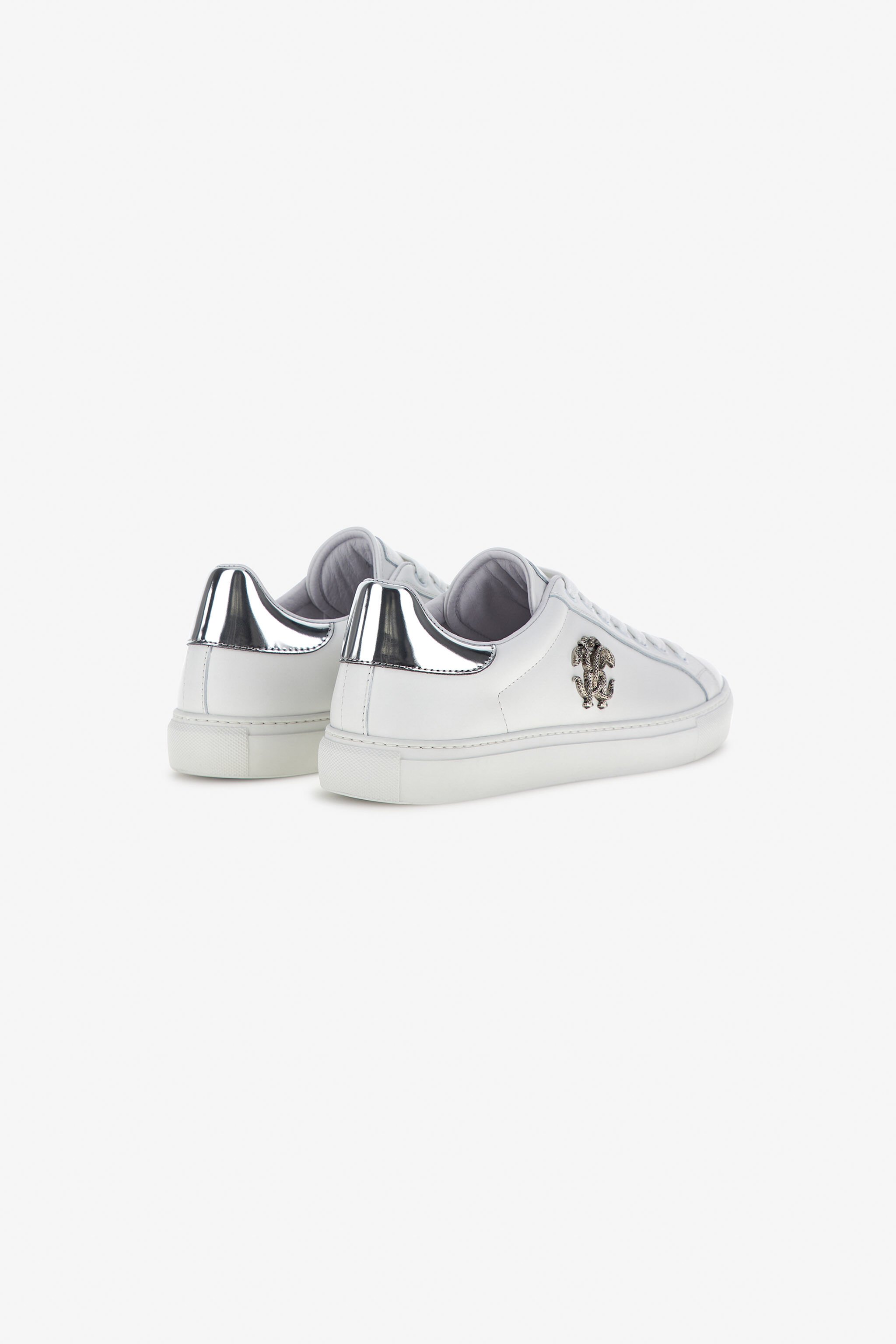 RC Sneakers with Monogram Mirror Snake White/Silver RRS009-PZB23