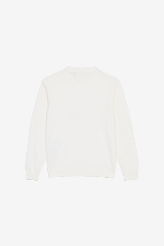 JU Sweatshirt Mit Monogramm RC Und Unterschrift Weiß UJM60A-MG001