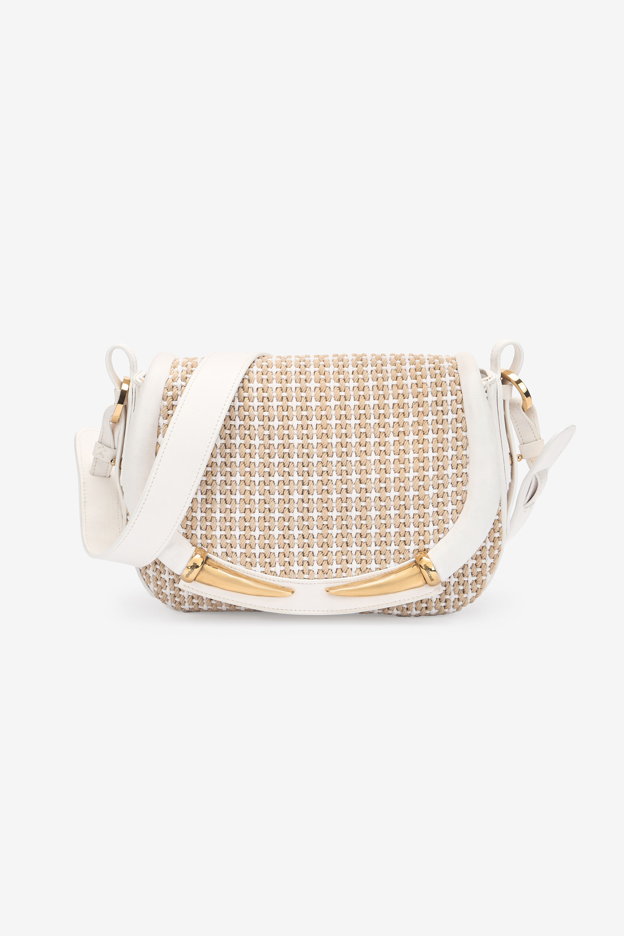 RC Borsa a spalla grande Fang Bag Bianco SKB011-PZI02