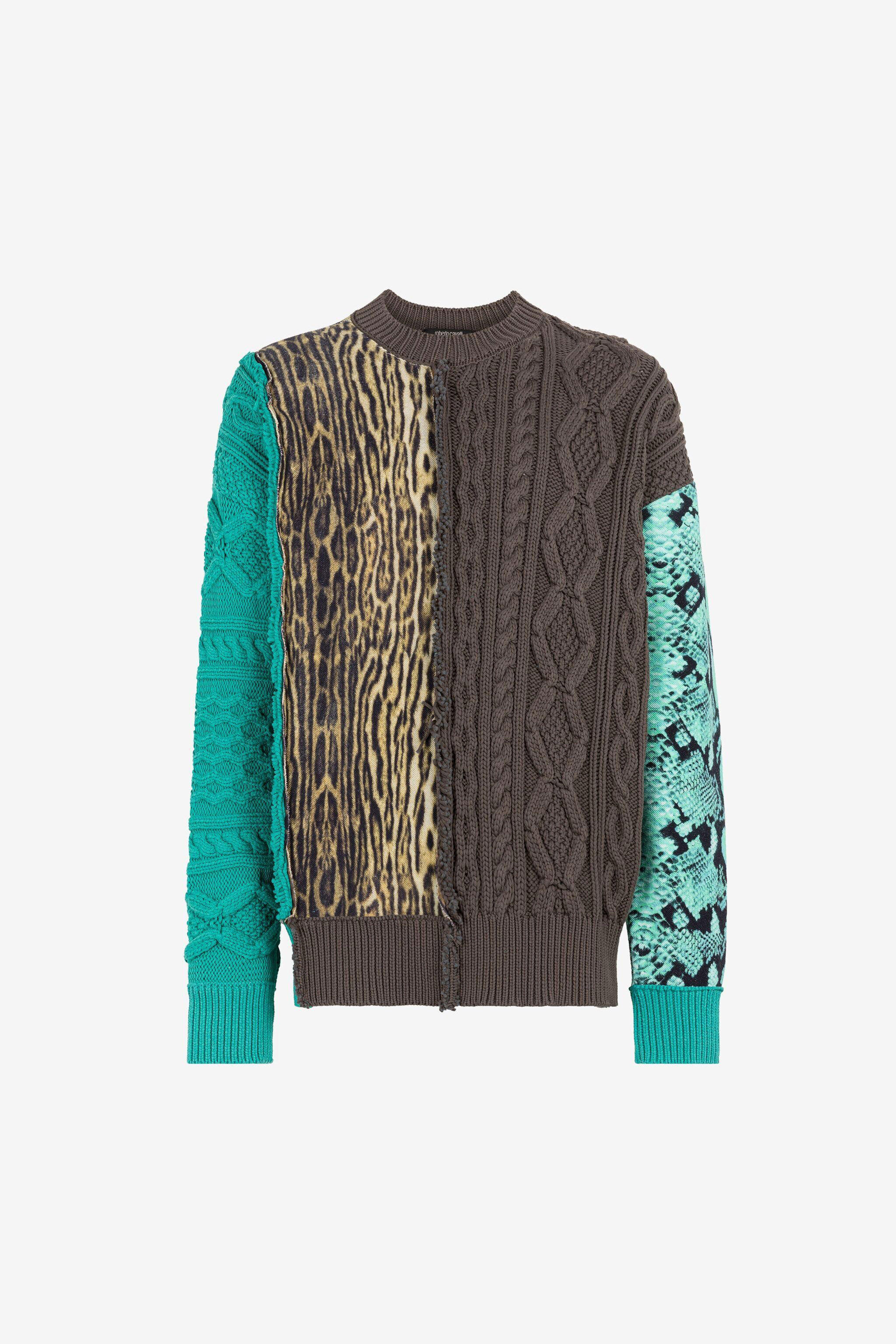 RC Pullover mit Patchwork-Detail PISCINA PRM610-MZ100