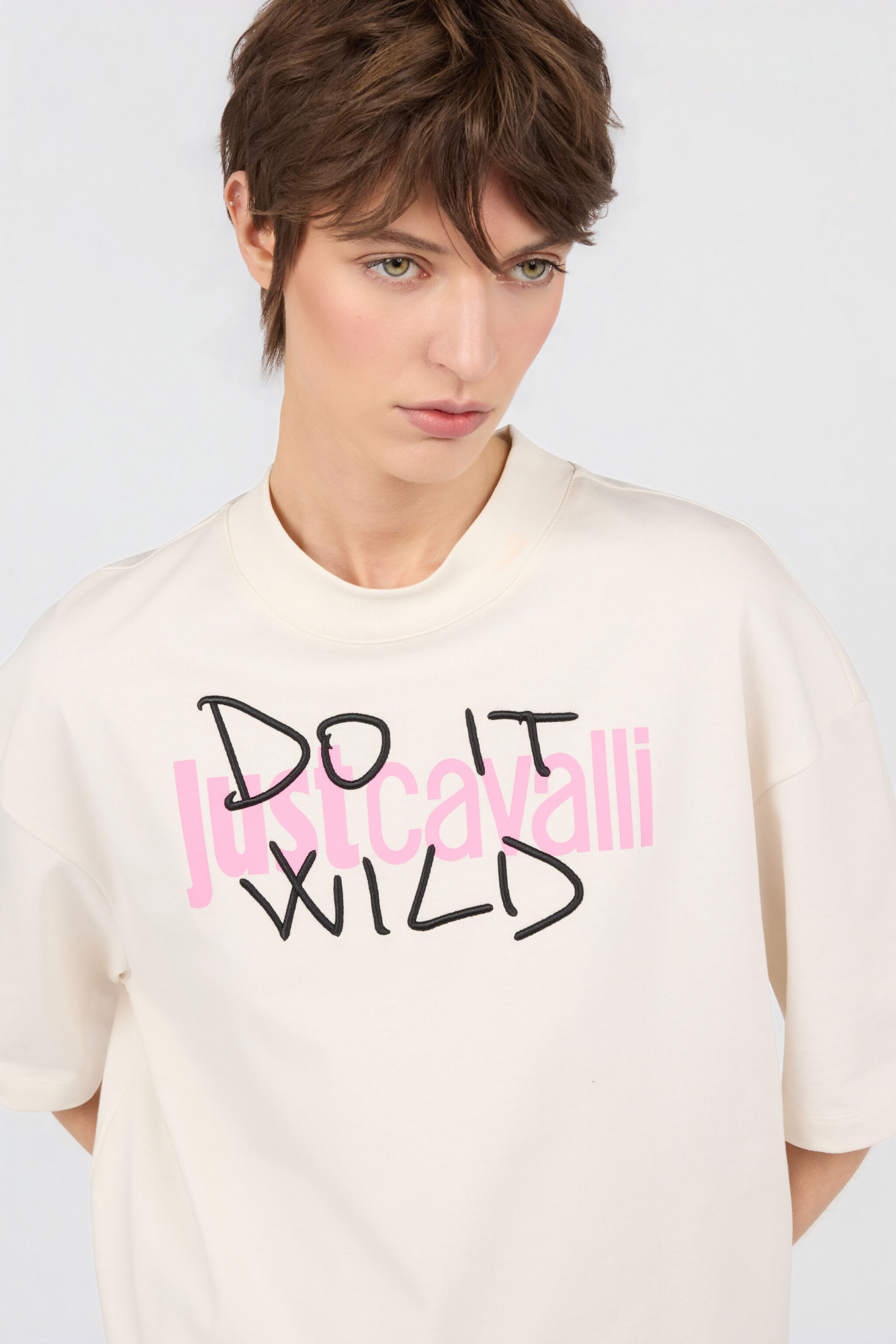 JC Camiseta Beige Con Logo OFF WHITE WFT223-WF605