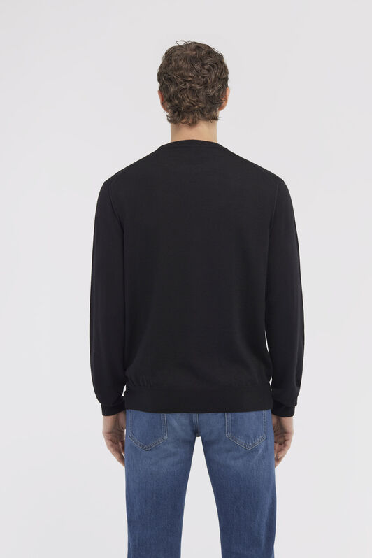 RC Maglione girocollo RC Nero NOM01B-MQ030