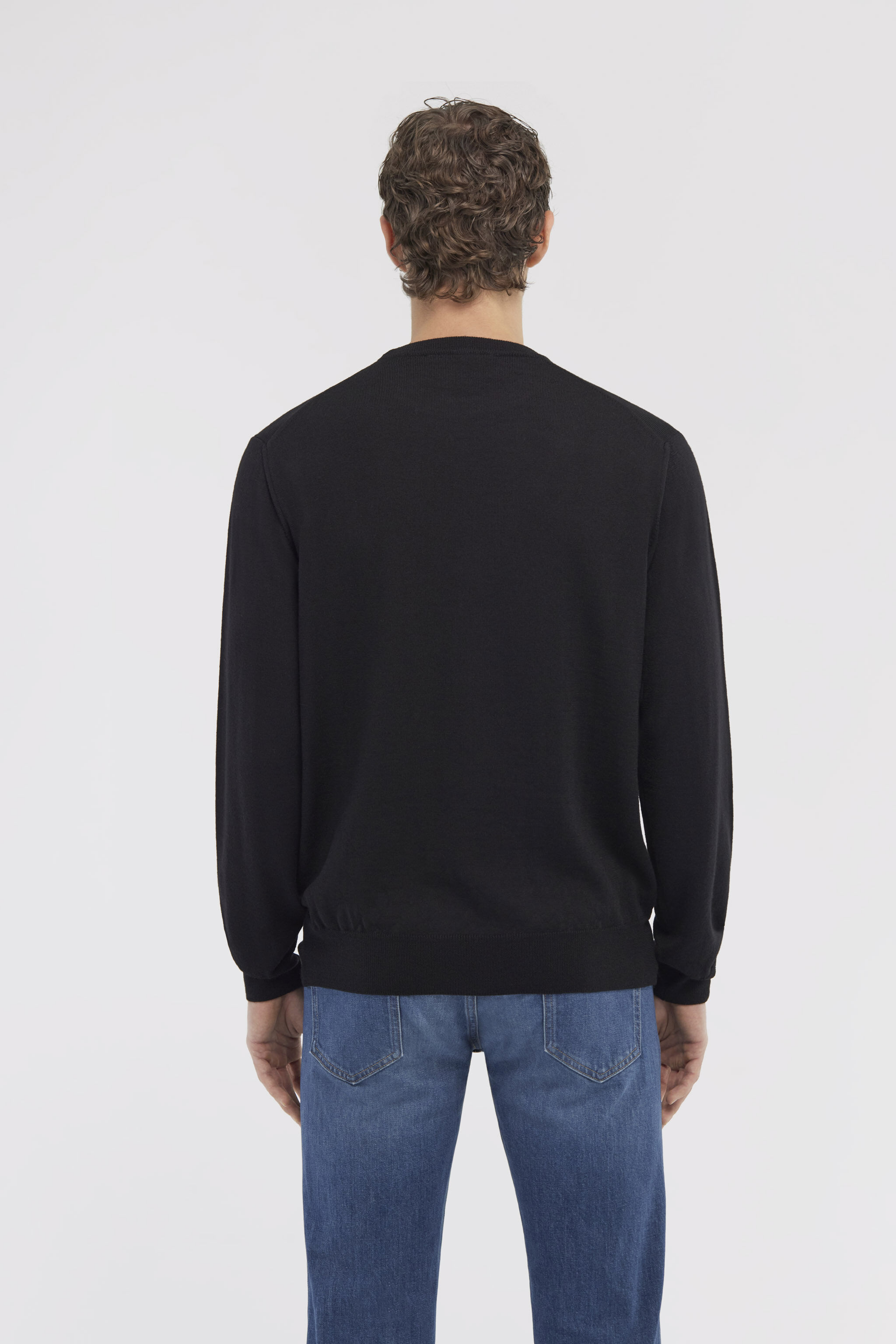 RC Maglione girocollo RC Nero NOM01B-MQ030