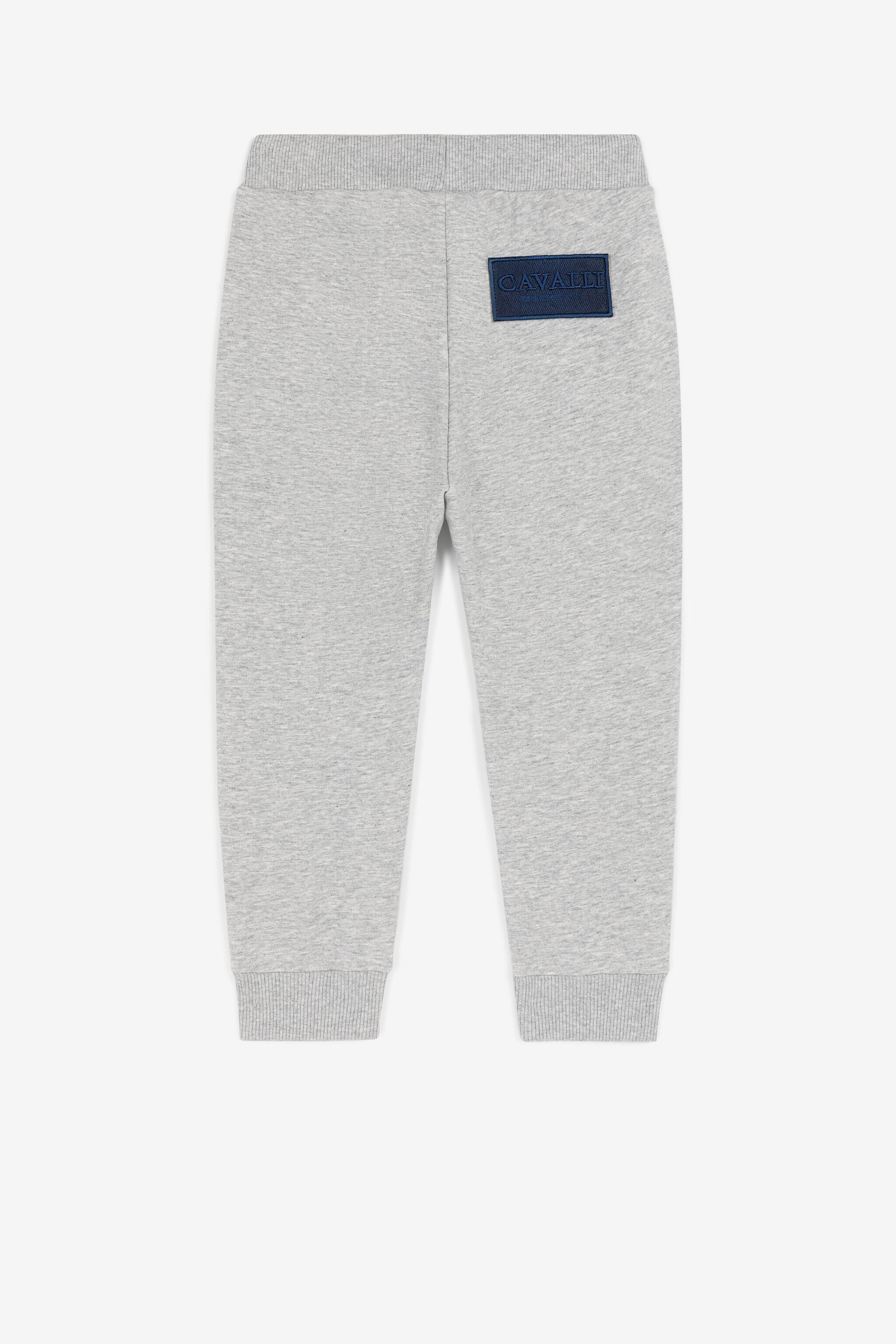 JU Logo-Appliqué Sweatpants Gray PJT209-CF050