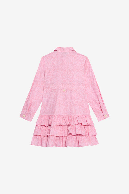 JU Baby Pink Dress with Floral Print BABY ROSE VJT10J-7MP28