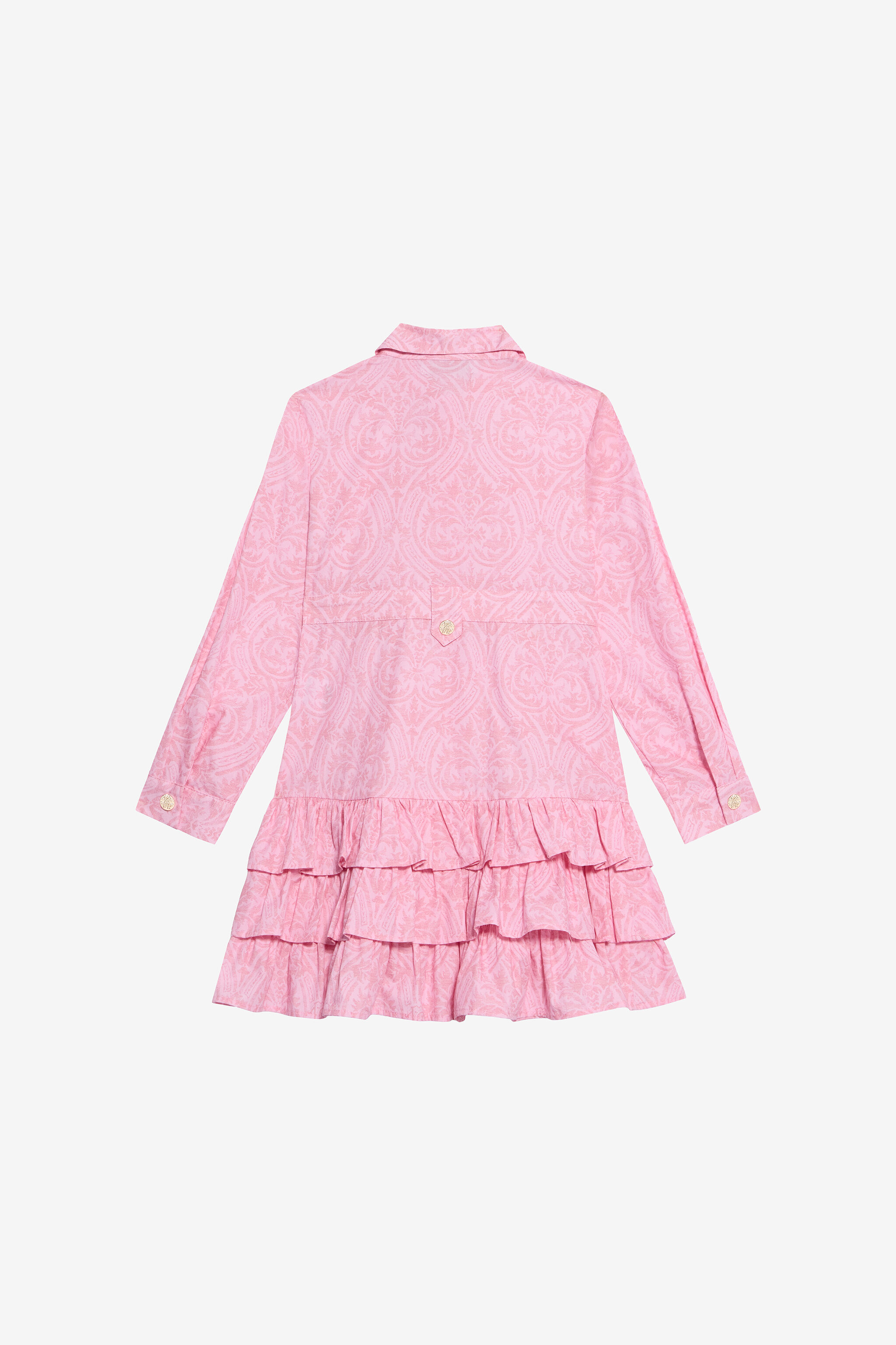 JU Baby Pink Dress with Floral Print BABY ROSE VJT10J-7MP28