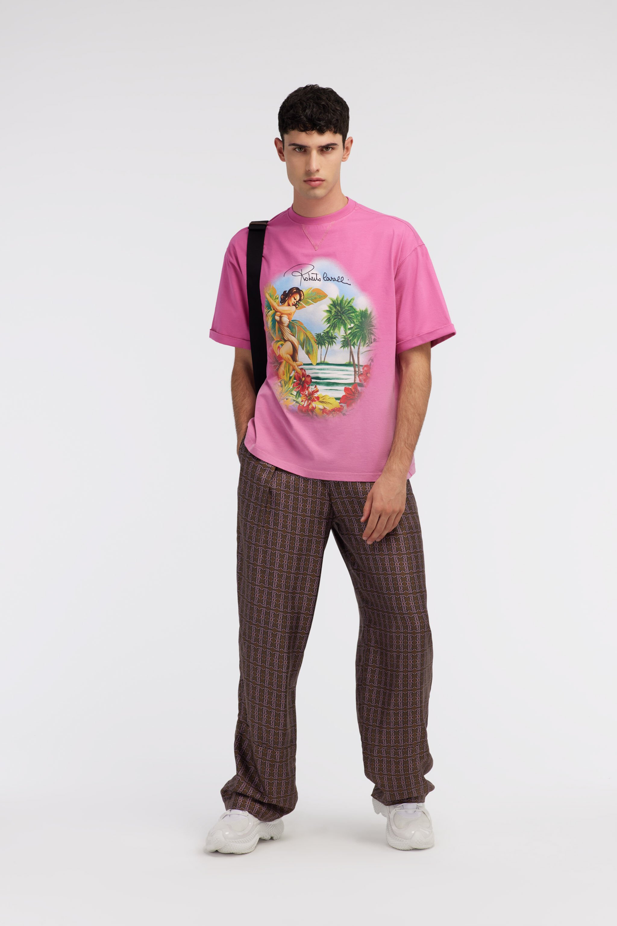 RC Hawaii print t-shirt Fuchsia SRT62B-JD060